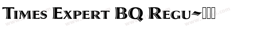 Times Expert BQ Regu字体转换